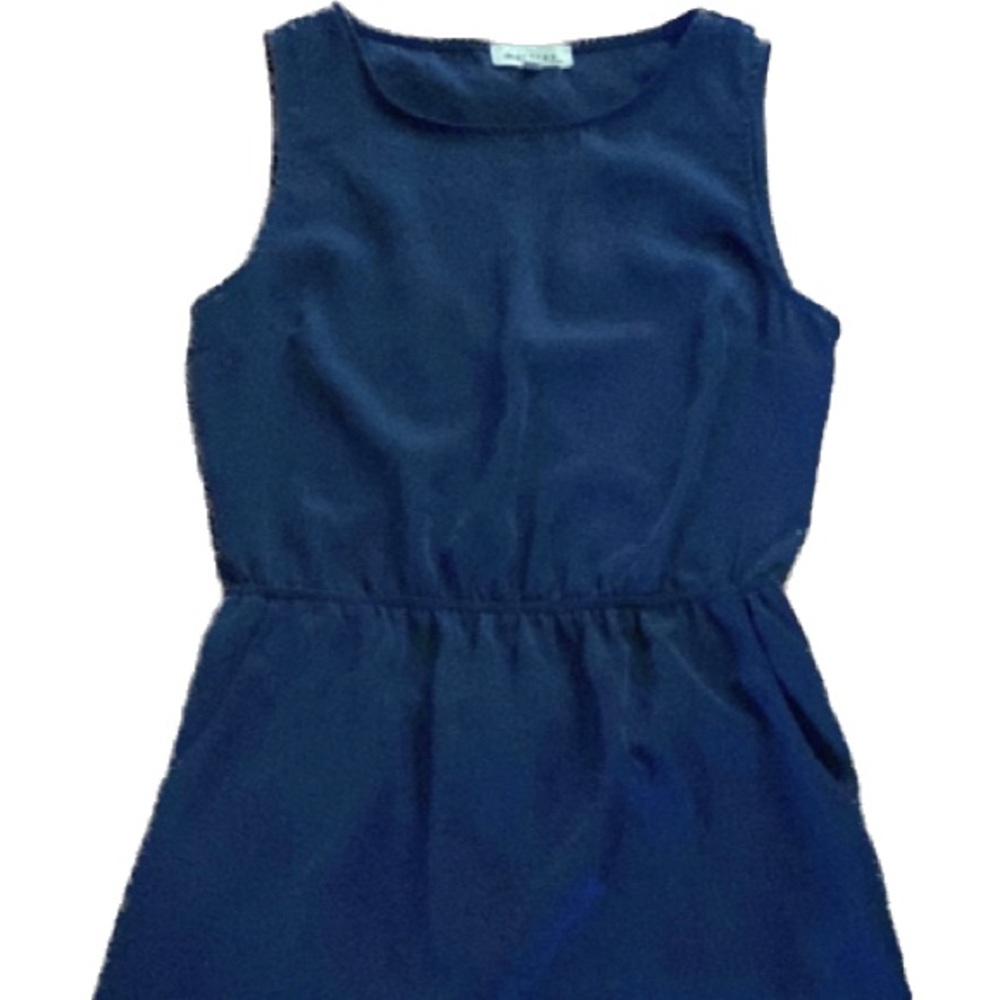 Navy Dress w/ an Open Back